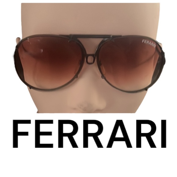 Authentic Ferrari vintage signature aviator sunglasses frames mens